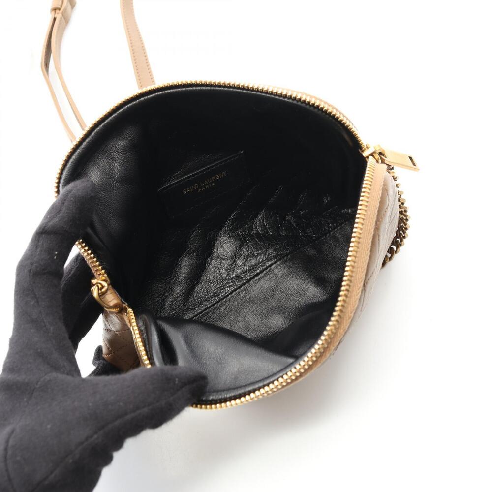 Saint Laurent Gay Chain Clutch Shoulder Bag Leather Black - Picture 3 of 4
